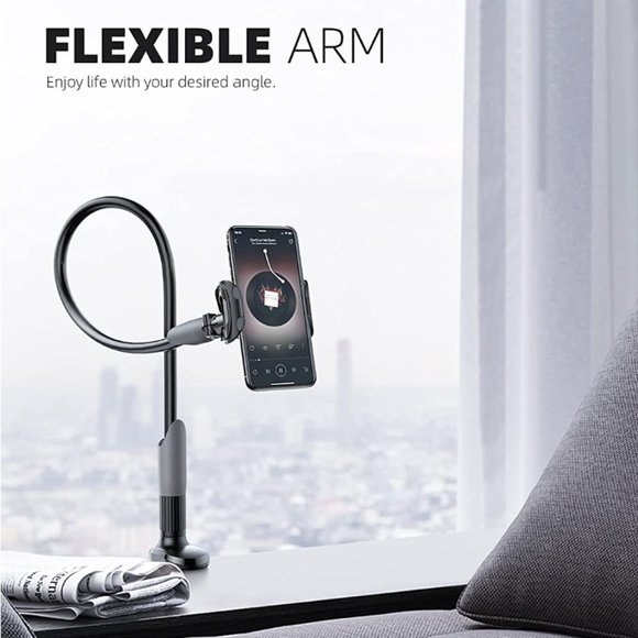 Phone Holder Bed Gooseneck Mount - Cell Phone Clamp Clip for Desk Overhead Mount - Picture 5 of 9